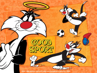 Cartoon cat halo soccer ball - a halo free wallpaper