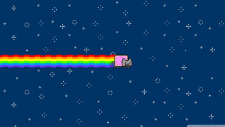 Computer game rainbow cat top - wallpaper free wallpaper