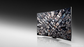 Large television city image black - uhd 8 k free wallpaper