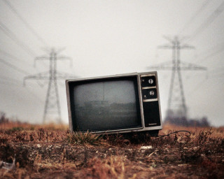 Television field powerlines clouds elsa - power free wallpaper