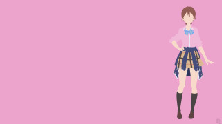 Woman skirt boots pink background - a woman in a skirt free wallpaper