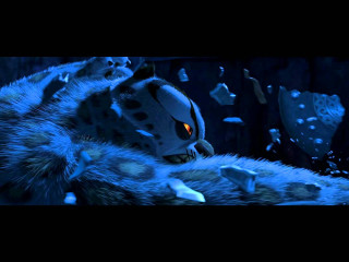 Blue creature black face fur - bedwyr williams free wallpaper