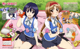 Anime girls picnic bento blush - the other hand free wallpaper