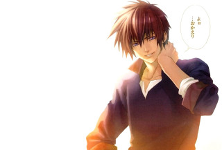 Aya goda man purple white - a purple shirt free wallpaper