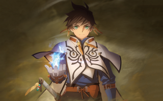 Man white blue outfit sword 2 - a green eye free wallpaper