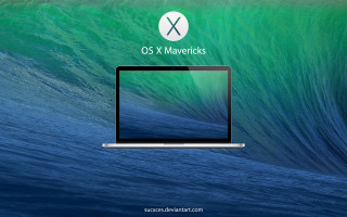 Macbook pro macosx logo wave - artwork free wallpaper