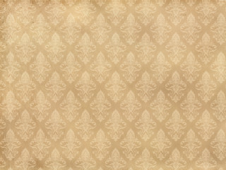 Beige background leaves flowers pattern - earnst haeckel free wallpaper