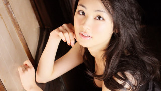 Beautiful woman black dress long - ayako rokkaku free wallpaper