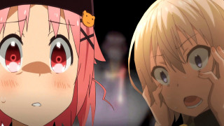 Redhair anime girls sad bigeyes - their face free wallpaper