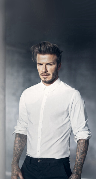 Bearded man tattoos white shirt - david imms free wallpaper