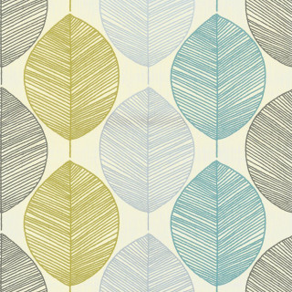 Leaves pattern blue yellow background - a green leaf free wallpaper