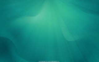 Green background light water bottom - the bottom of the water free wallpaper