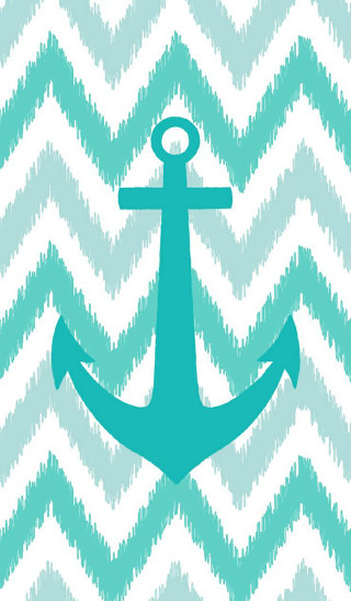 Anchor chevron background blue white - free ship wallpaper