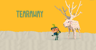 Man paper cutout deer tree - branch free wallpaper