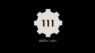 Black white logo gear wheel - side and the words free wallpaper