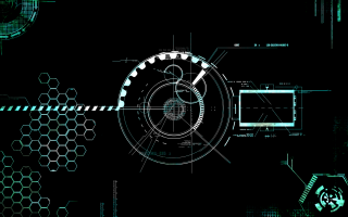 Futuristic background circular object hexagonal 2 - beeple free wallpaper