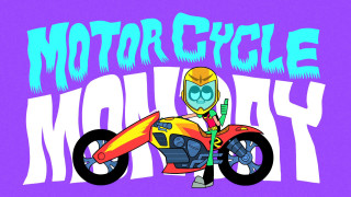 Cartoon character motorcycle toothbrush motos - a cartoon character riding free wallpaper