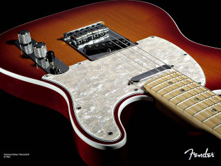 Guitar neck brown body white - a close up of a guitar neck free wallpaper