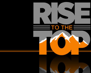 Black orange rise to the - logo free wallpaper