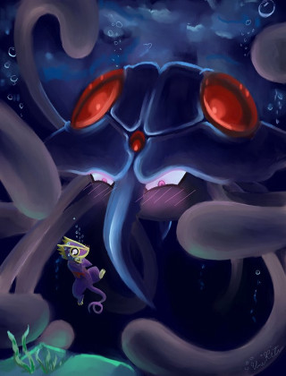 Cartoon character water fish mouth - a fish free wallpaper