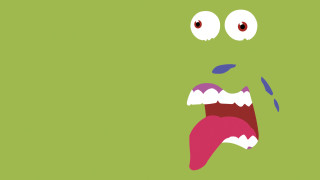 Green mouth one eye closed - facial muscle free wallpaper