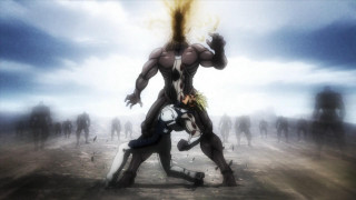 Man fighting field people sky - transgressive free wallpaper
