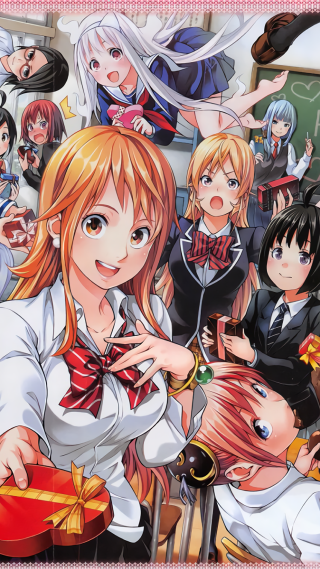 Anime girls classroom bowties longhair - private press free wallpaper