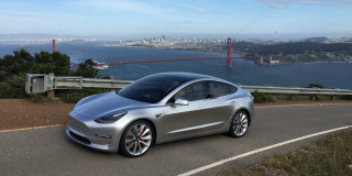Silver car driving road bridge 2 - a bridge in the background free wallpaper