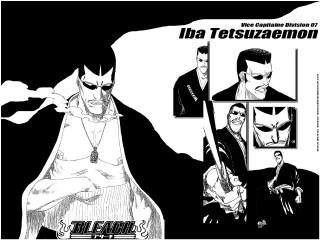 Black white man sword bald - sōsaku hanga free wallpaper