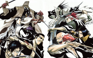 Anime characters swords group action - sword and swords free wallpaper