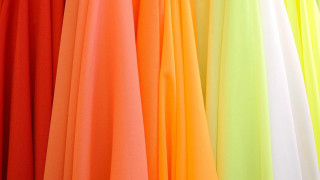Colored dresses store window red 2 - albert irvin free wallpaper