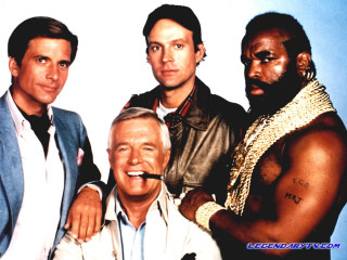 Group men blue background cigarette - his mouth free wallpaper