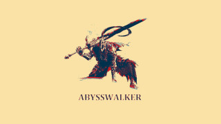 Demon sword scab head stylized - image of a demon free wallpaper