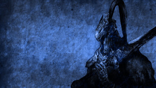 Strange animal long horn blue - bloodborne free wallpaper