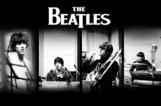 People guitars microphone black background - artist free wallpaper for desktop