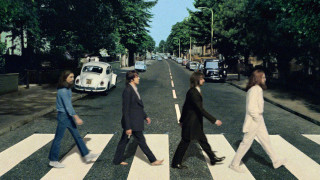 Beatles crossing street cars people - 1 9 6 0 s free wallpaper