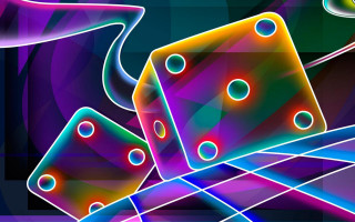 Colorful abstract background dices swirly 2 - abstract illusionism free wallpaper