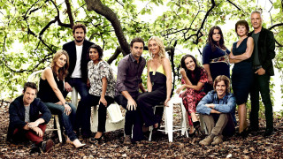 Group people woods together sitting - the wood together free wallpaper