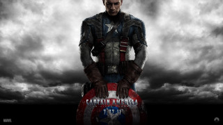 Man captain america costume cloudy 2 - a shield free wallpaper