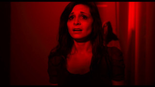 Woman dark room red light - video art free wallpaper