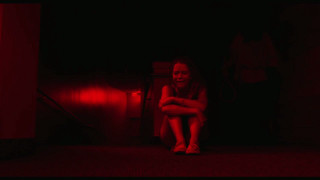 Woman sitting dark room red - clarice beckett free wallpaper for desktop