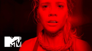 Woman red light red background - promotional image free wallpaper