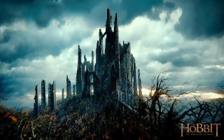 Castle forest sky clouds background - a dark sky free wallpaper for desktop