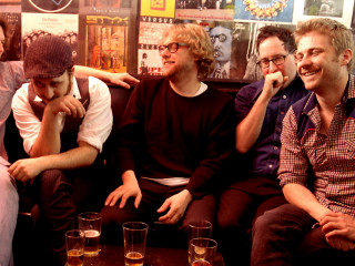 Men sitting wall posters drinks - adam rex free wallpaper