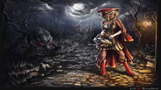Woman costume path demon lantern - a path free wallpaper