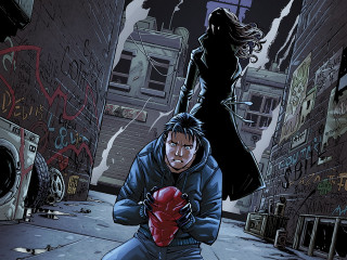 Man red glove alley woman - dustin nguyen free wallpaper