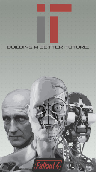 Robot man poster head words 2 - head and the words free wallpaper