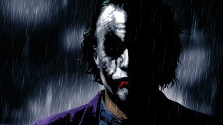 Creepy man tie rain red - a black suit free wallpaper