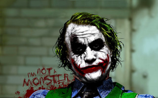 Joker greenvest masked brickwall graffiti - derek chittock free wallpaper