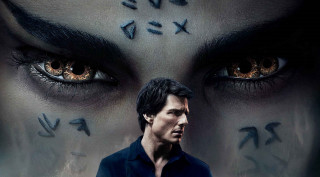 Man black shirt writing face - abstract illusionism free wallpaper